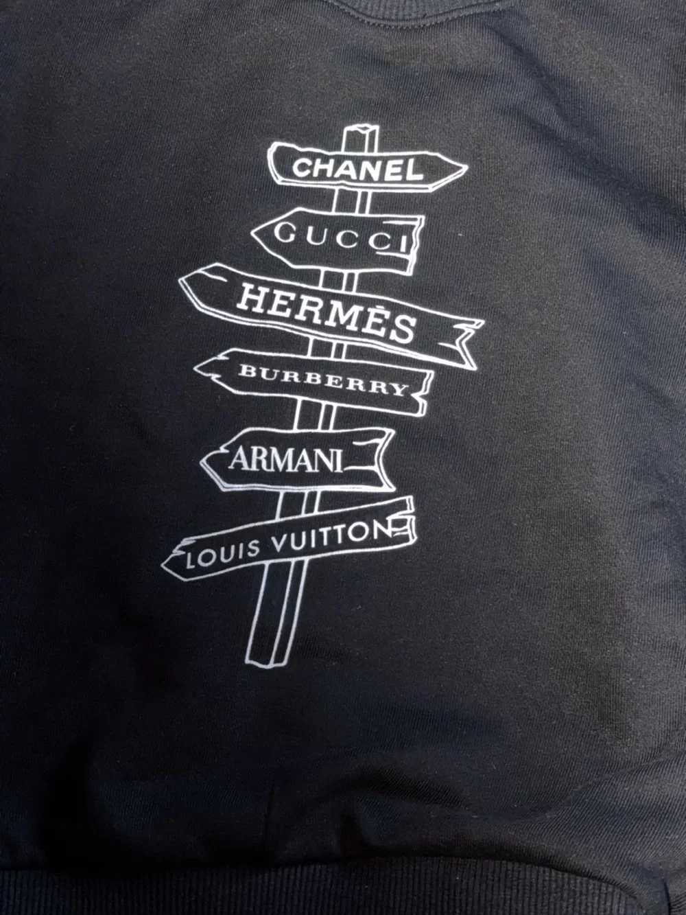 Kid’s Unisex Black Graphic Logo Sweatshirt -